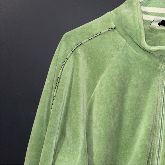 Teddy fresh green velour track jacket - Picture 8 of 10